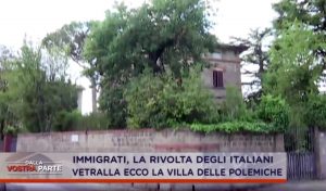 Vetralla - La villa ripresa dalla trasmissione di Rete4