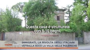 Vetralla - La villa ripresa dalla trasmissione di Rete4