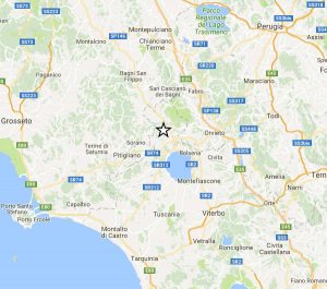 Scossa di terremoto tra Grotte di Castro e Onano
