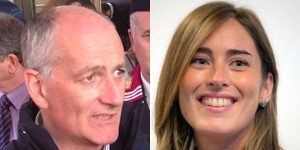 Da sinistra: Franco Gabrielli e Maria Elena Boschi
