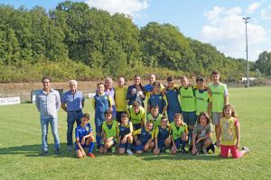Marta - Tania di Mario con la squadra dei pulcini