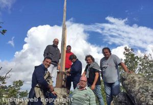 Viterbo - Sopralluogo degli amici del Riccio alla croce 
