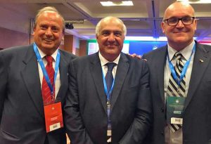 Da sinistra Luigi Gasbarri, Umberto Carbonari ed Ennio Mariani