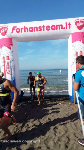 Tarquinia - Gara di triathlon al lido