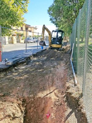 Montalto di Castro - I lavori in via Fallaci 