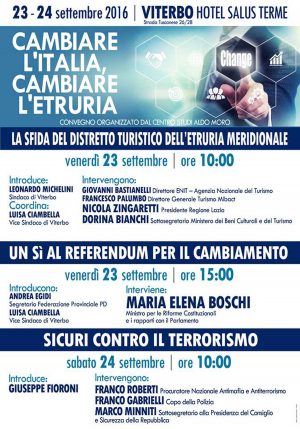 "Cambiare l'Italia, cambiare l'Etruria"