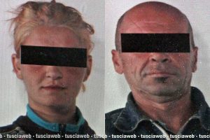 La coppia arrestata: Catalina Mazare e Marco Marcelli