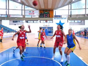 Viterbo - Defensor in campo contro la Cestistica Orvieto