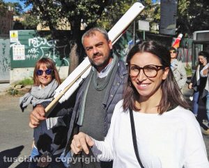 Roma - I viterbesi alla manifestazione del Pd per il sì al referendum costituzionale