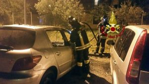 Civitavecchia - L'intervento dei vigili del fuoco 
