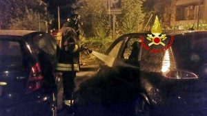 Civitavecchia - L'intervento dei vigili del fuoco