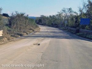 Acquapendente - Le condizioni della SR2 km 141 in direzione Siena
