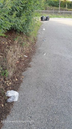 Viterbo - Rifiuti su strada Capretta
