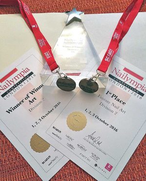 Nailympia Londra 2016 - Le medaglie di Rosanna Settembri