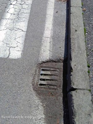 Viterbo - Tombino otturato al Murialdo