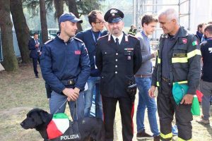 Il capo squadra Gianluca Cannone, del comando provinciale di Viterbo su Rai 1