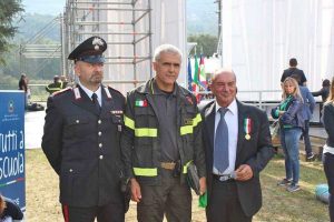 Il capo squadra Gianluca Cannone, del comando provinciale di Viterbo su Rai 1
