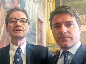 Mauro Proietti col senatore Aracri