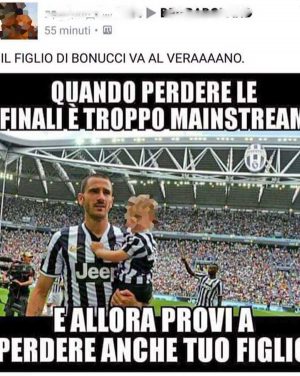 Sport - Calcio - L'immagine che deride il figlio di Bonucci
