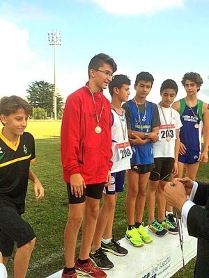 Sport - Atletica Vetralla - Luca D'Alesio sul podio