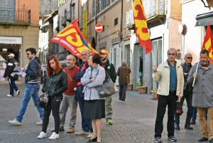 Viterbo - Lo sciopero Usb