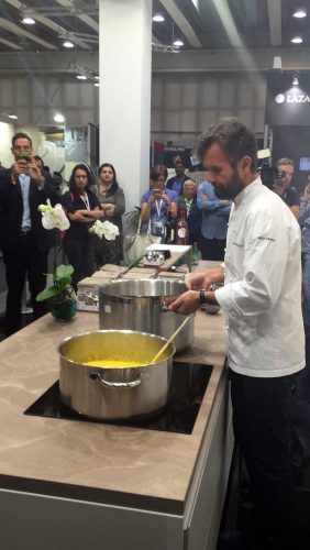L'azienda Santafiora pietre al Marmomacc di Verona - Lo showcooking di Cracco