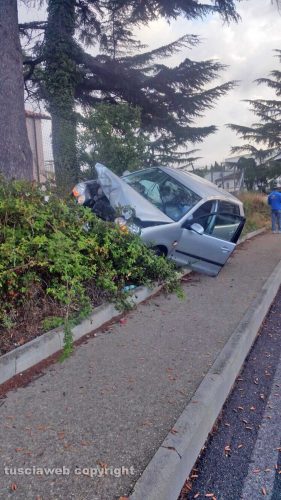 Viterbo - L'incidente sulla Tuscanese 