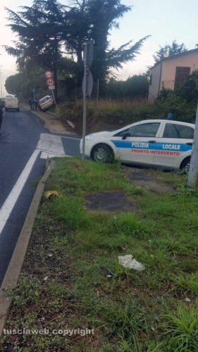 Viterbo - L'incidente sulla Tuscanese 