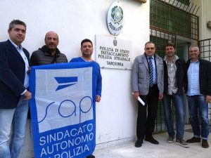 Tarquinia - Sit-in del Sap