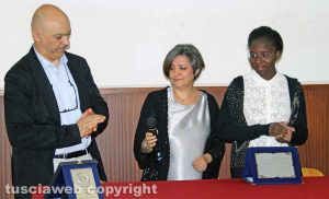 Viterbo - Buratti - Premio bontà - Alessandra con Salvatore e Paola Centamore
