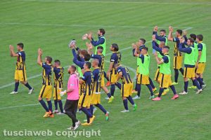 Sport - Calcio - Viterbese - La squadra dopo il triplice fischio
