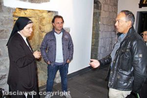 Viterbo - Santa Rosa - Lavori al monastero - Suor Francesca, Mirko Fiorillo e Damiano Amatore
