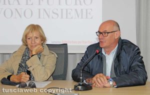 Viterbo - L'assessora Ravera e il presidente Mazzola