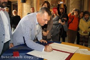 Viterbo - Primo matrimonio gay - Maurizio Rumori e Massimiliano di Giampietro hanno detto sì