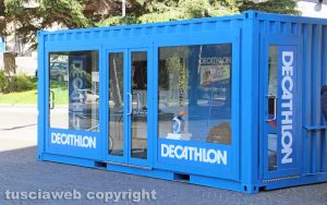 Viterbo - Decathlon - Lo stand agli Almadiani