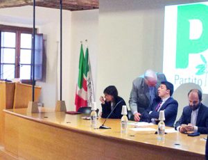 Giuseppe Fioroni e Matteo Renzi alla direzione Pd
