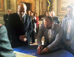 Viterbo - Primo matrimonio gay - Maurizio Rumori e Massimiliano di Giampietro hanno detto sì