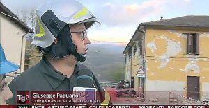 Viterbo - Il comandante dei vigili del fuoco Giuseppe Paduano