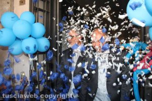 Civita Castellana - Primo matrimonio gay - Piero Conti e Ivaylo Borisov sposi