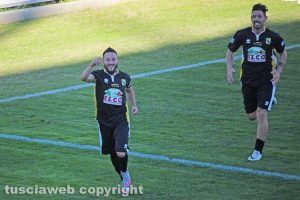 Sport - Calcio - Viterbese - Samuele Neglia dopo il gol 