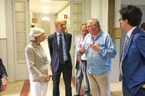 Alessandro Ruggieri con la ministra Stefania Giannini