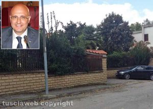 Civita Castellana - Furto in villa ferito uno dei malviventi - Nel riquadro il sindaco Gianluca Angelelli