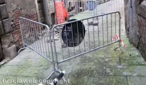 Terremoto - Crollo nel borgo di Bagniaia