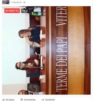 Viterbo - La diretta sbilenca di Maria Elena Boschi