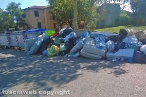 Viterbo - I rifiuti in zona Pratoleva