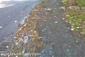 Viterbo - Le strade di Bagnaia nel degrado
