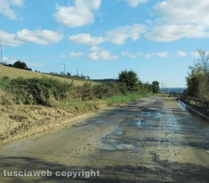 Acquapendente - Le condizioni della SR2 km 141 in direzione Siena