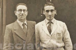 Viterbo - Alfio Lanzi con il barman Nicolino