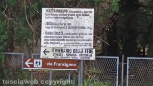 Viterbo - Rifiuti vicino alle Terme