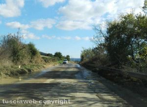 Acquapendente - Le condizioni della SR2 km 141 in direzione Siena